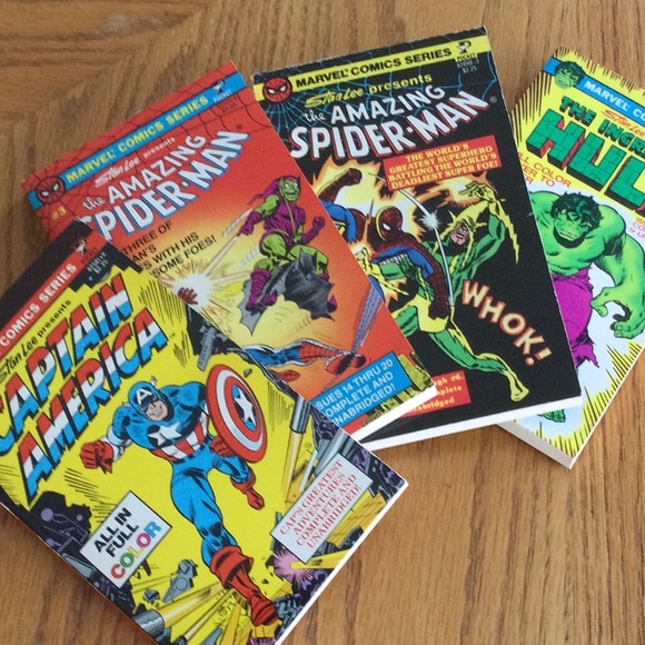 The. Best of Marvel Comics by Stan Lee vintage 1970’s  set of 4 with case - Picture 3 of 8